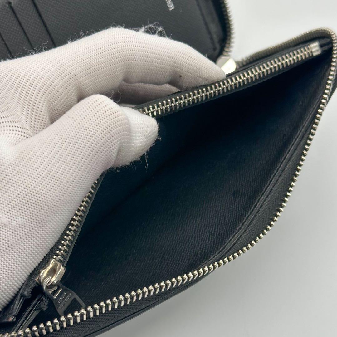 新型 ルイヴィトン ジッピーウォレット ヴェルティカル タイガ ブラック レザー