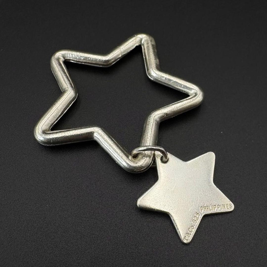 希少 ティファニー　キーリング　キーホルダー　スター　星　シルバー925