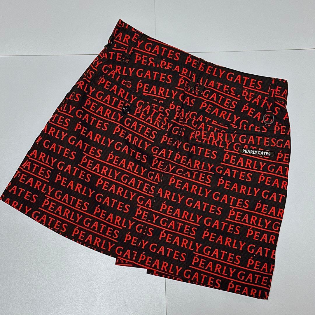 定価30800円 新品！パーリーゲイツ メゾンロゴ ラップ風スカート 00