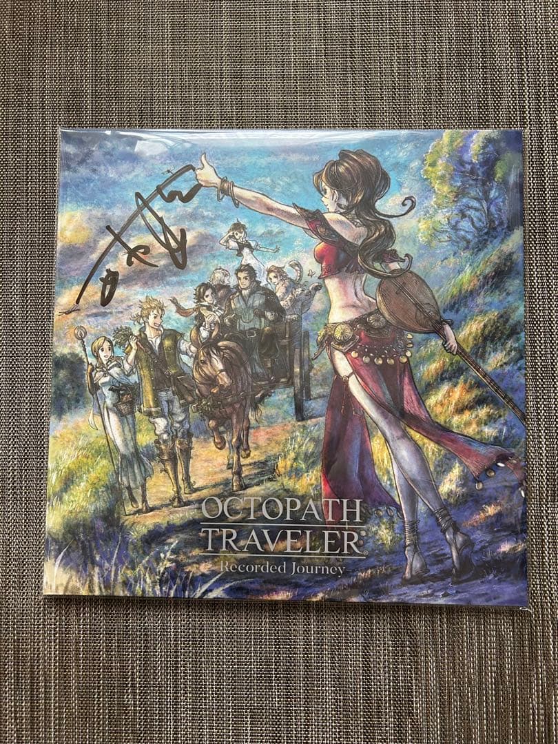 オクトパストラベラー lp アナログレコード 西木康智直筆サイン入り 新品未開封