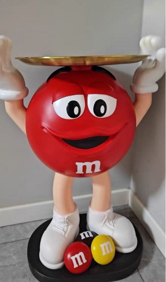 新品 特大 M&M's エムアンドエムズ サイドテーブル フィギュア　ガレージ