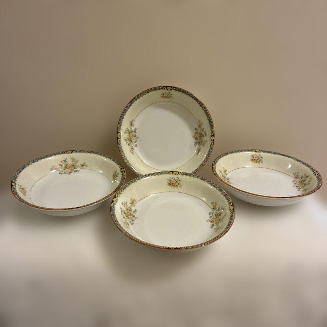 オールドノリタケ　昭和中期　小皿4枚セット　(プレート　洋食器)