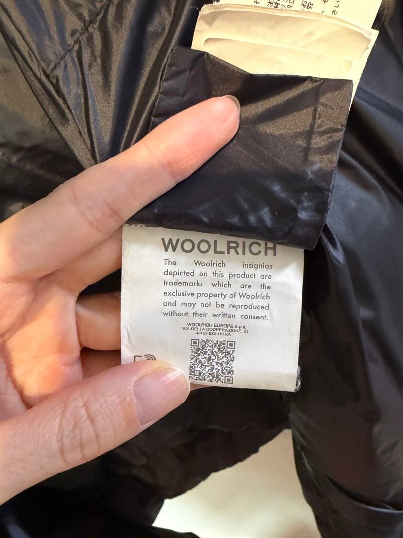 【美品】WoolrichエリスケープダウンポンチョSMブラック