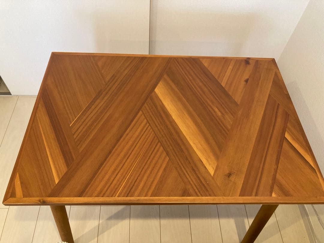 【ゆく】ダイニングテーブル 机 アカシア 木製 アジアン ビンテージ