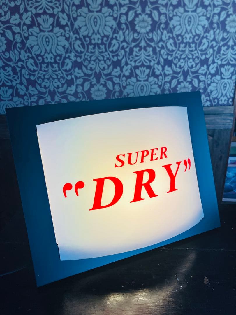 希少 アサヒスーパードライ ライト 壁掛け 電飾看板 ディスプレイ インテリア