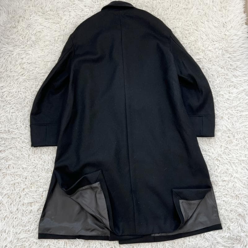 THE RERACS バルカラーコート 19FW ロング丈 比翼 ブラック