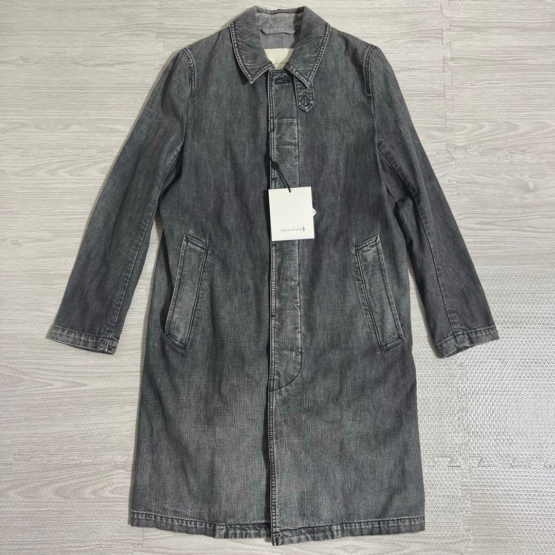 【けん様】MACKINTOSH グレー ステンカラーコート　サイズ32