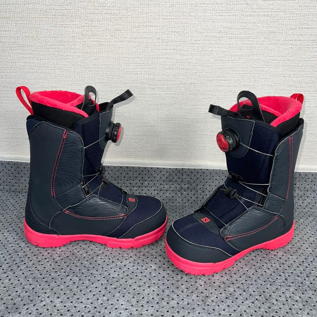 ２回使用 レディース 23cm SALOMON PEARL BOA ブーツ