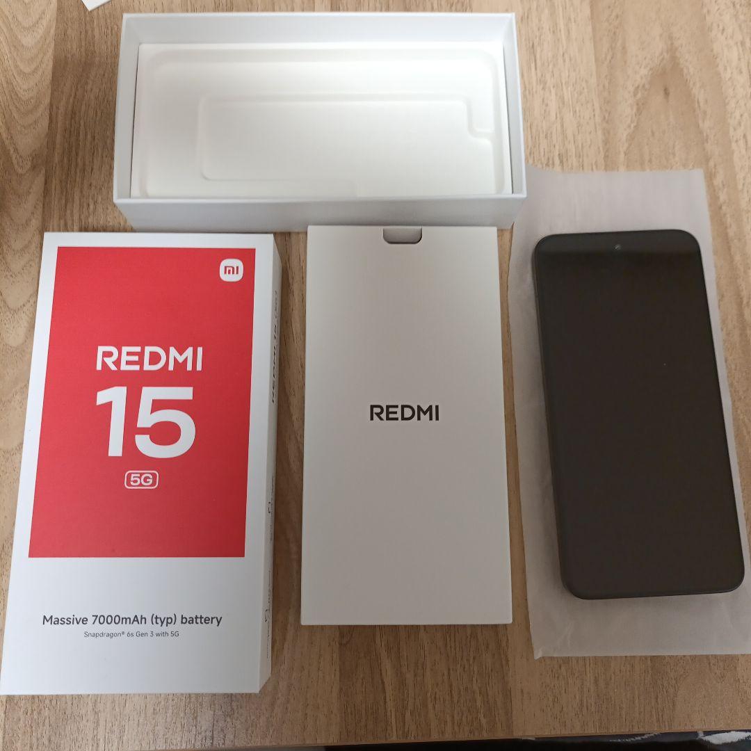 スマートフォン本体 Redmi 15 5G Midnight Black