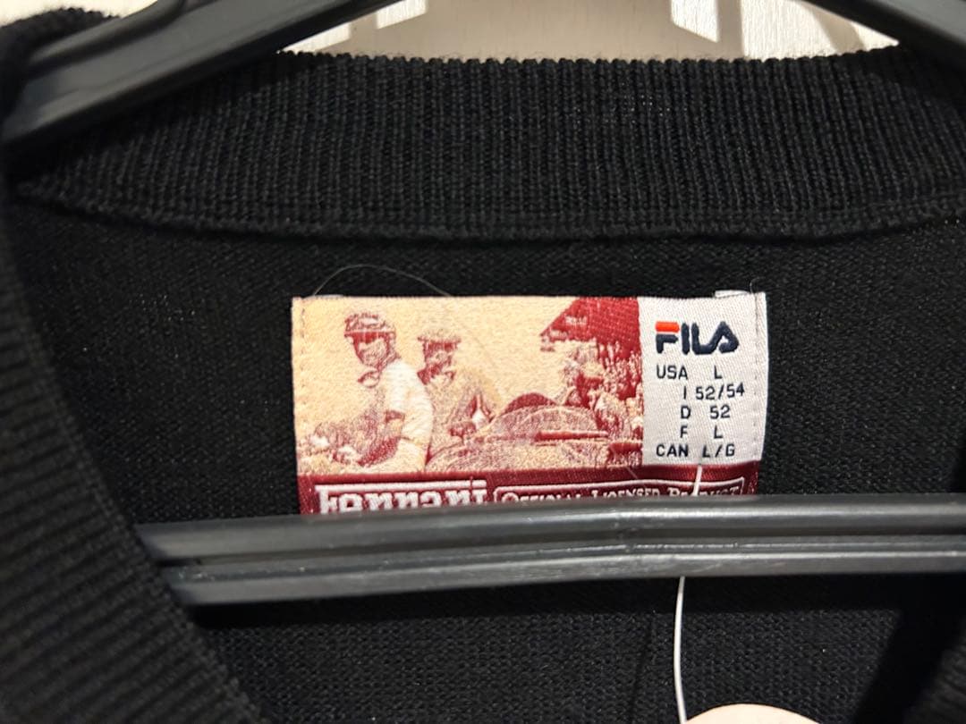 希少 廃盤 未使用 FILA フェラーリ Ferrari Vネックセーター L