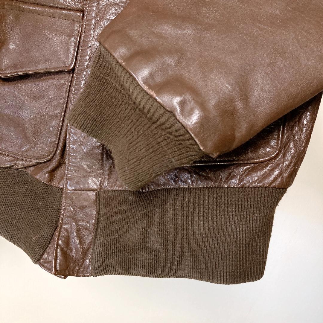 AVIREX A-2 フライトジャケット 馬革 ホースハイド ブラウン 36