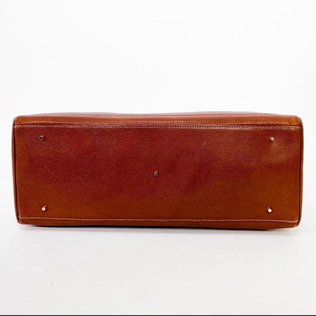 【美品】ジバンシィ GIVENCHY ボストンバッグ 茶系 A4型押し レザー