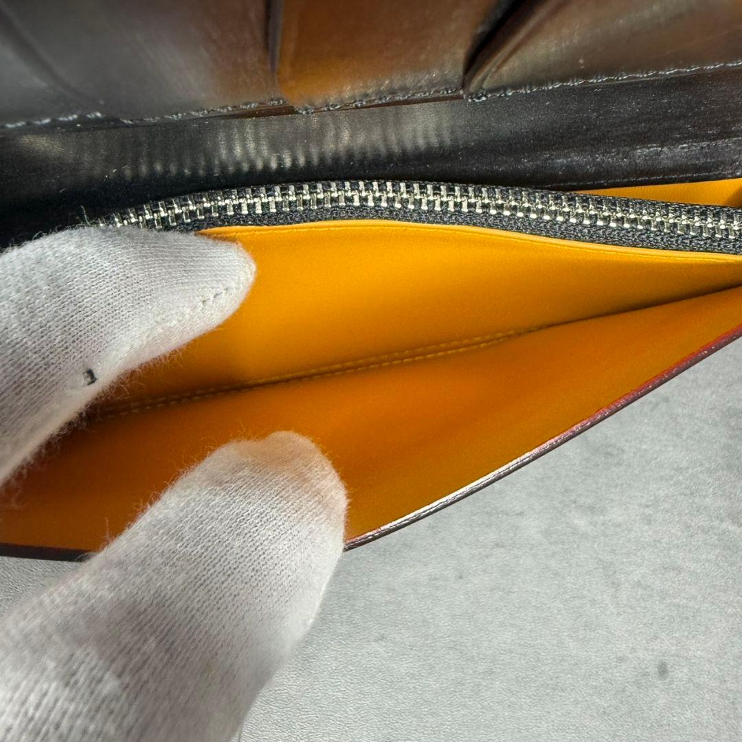 【付属品完備】ガンゾ エイボン ブライドルレザー 長財布 小銭入れ付き ブラック