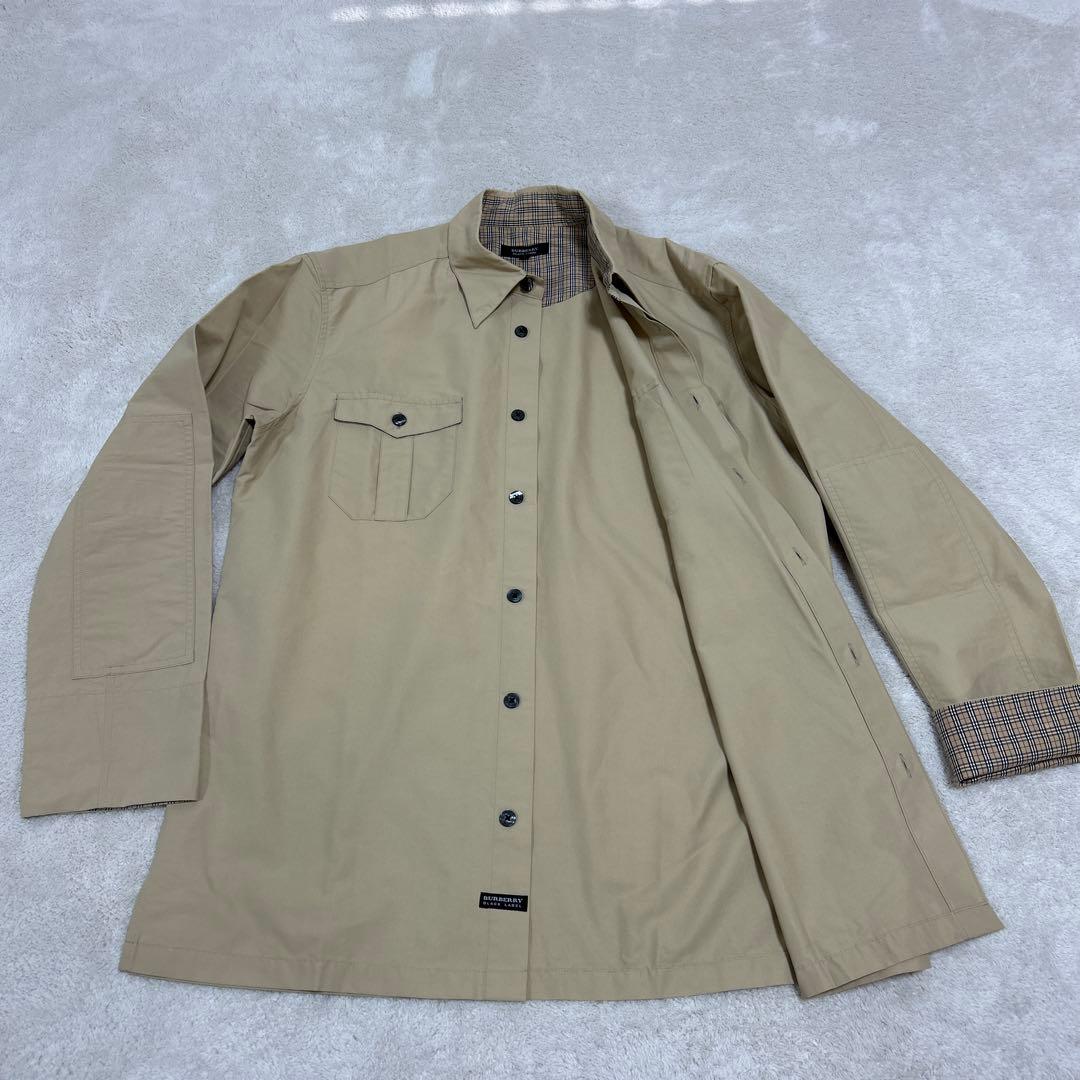 ♦︎新品同様♦︎バーバリーブラックレーベル♦︎ベージュ♦︎長袖シャツジャケット