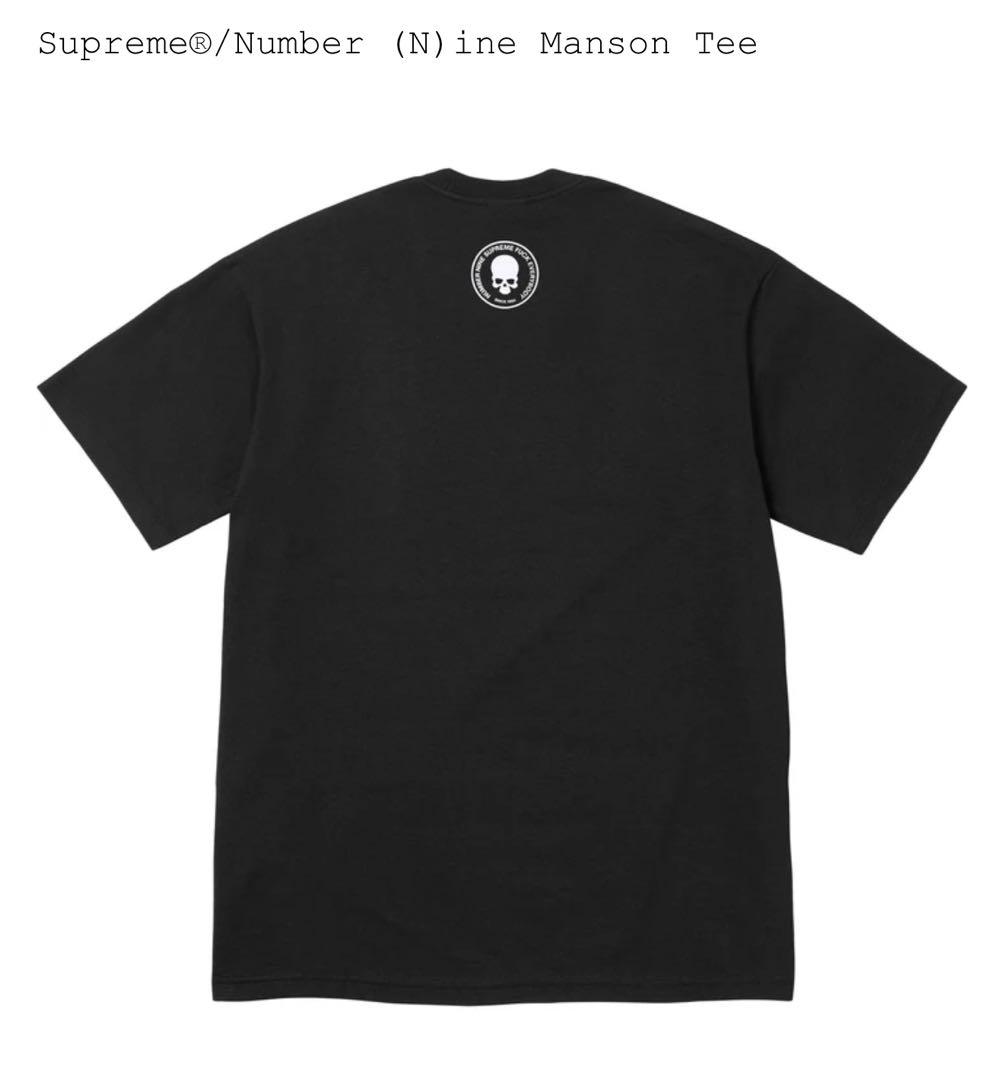 XL Supreme®/Number (N)ine Manson Tee 黒