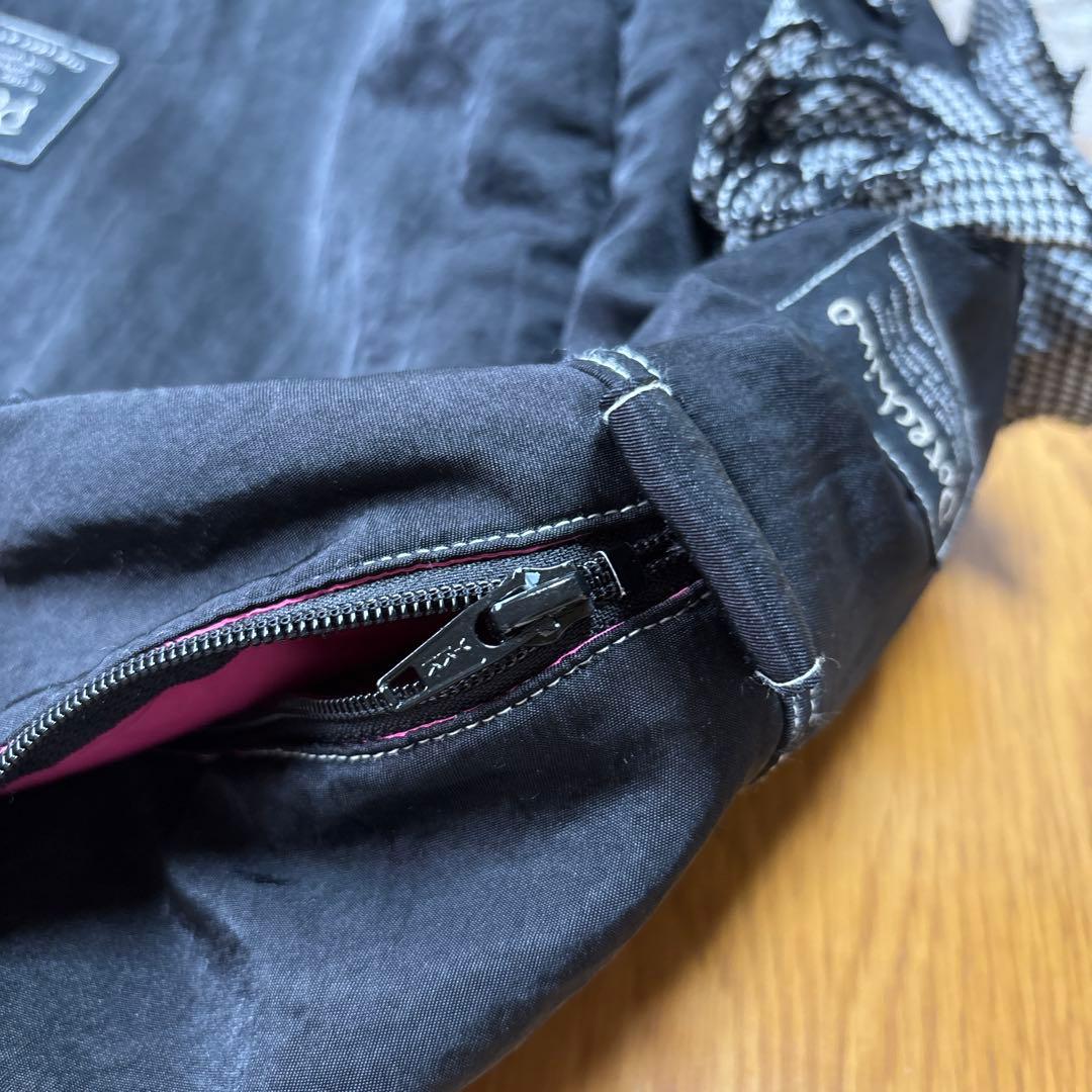 【POTECHINO】ポテチーノ さえら ボストン 旅行バック 花モチーフ　黒