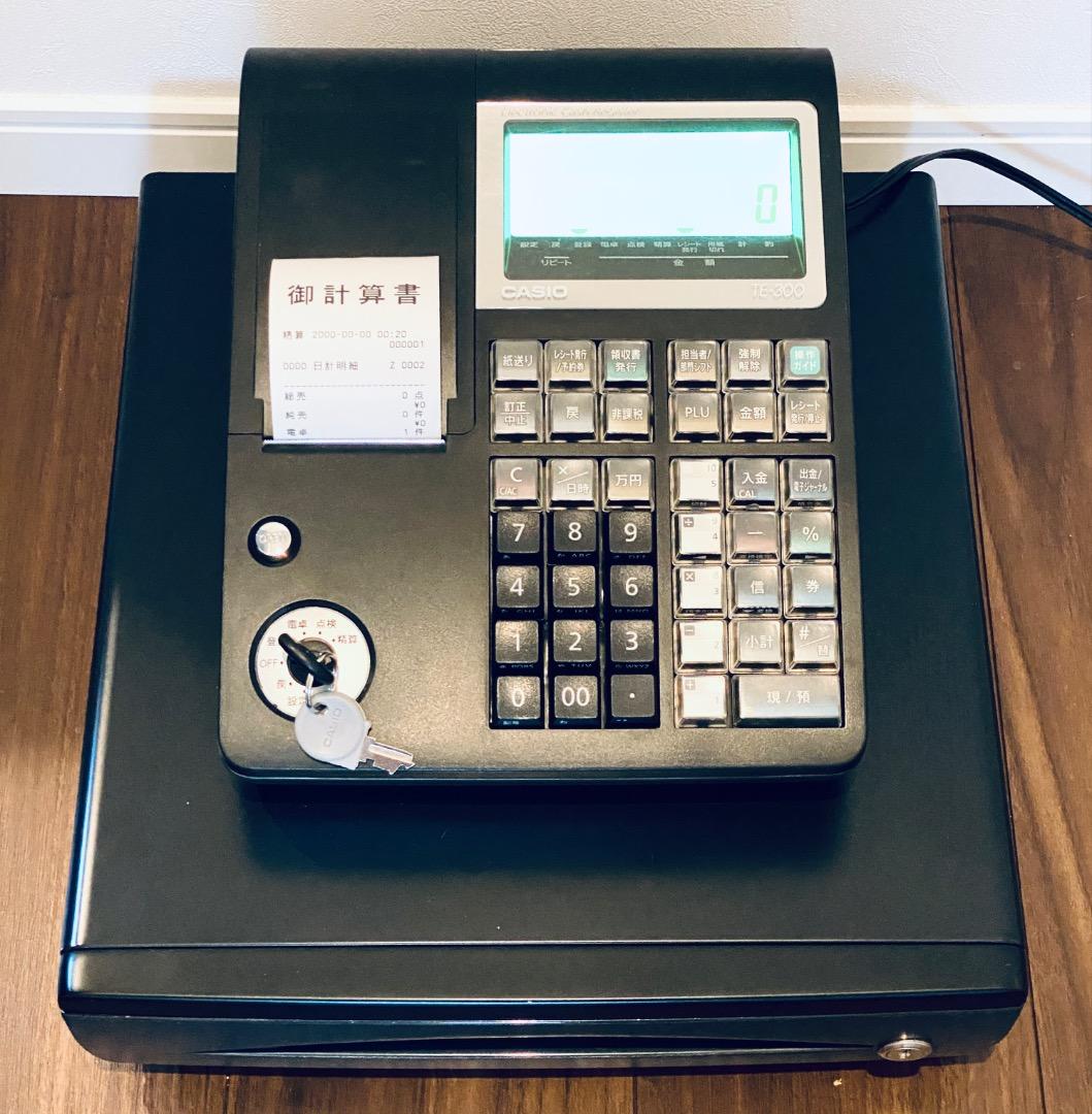 動作確認済み 初期化済み CASIO カシオ TE-300 電子レジスター