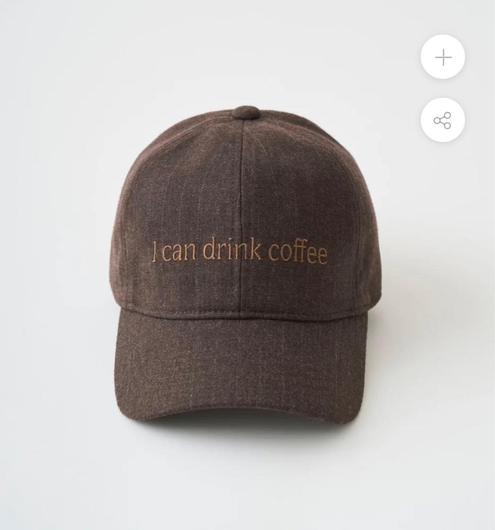 ABYTS I can drink coffee キャップ　ブラウン