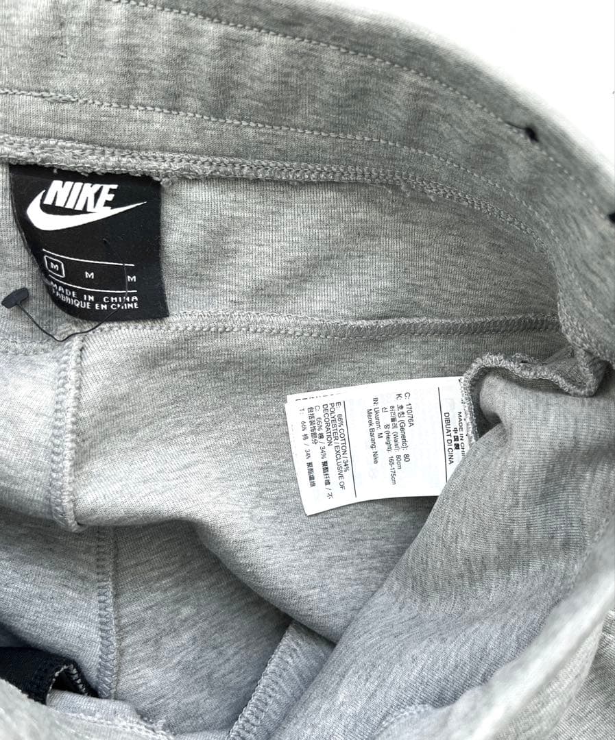 Nike テックフリースパンツ　M グレー ジョガーパンツ