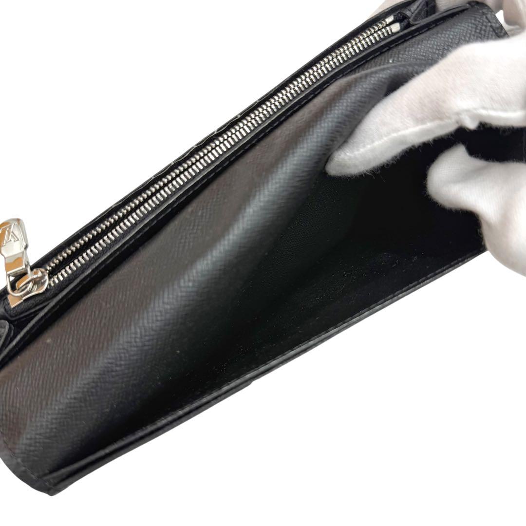 6155 美品 ルイヴィトン×シュプリーム エピ ブラザ 23AW 長財布 黒色