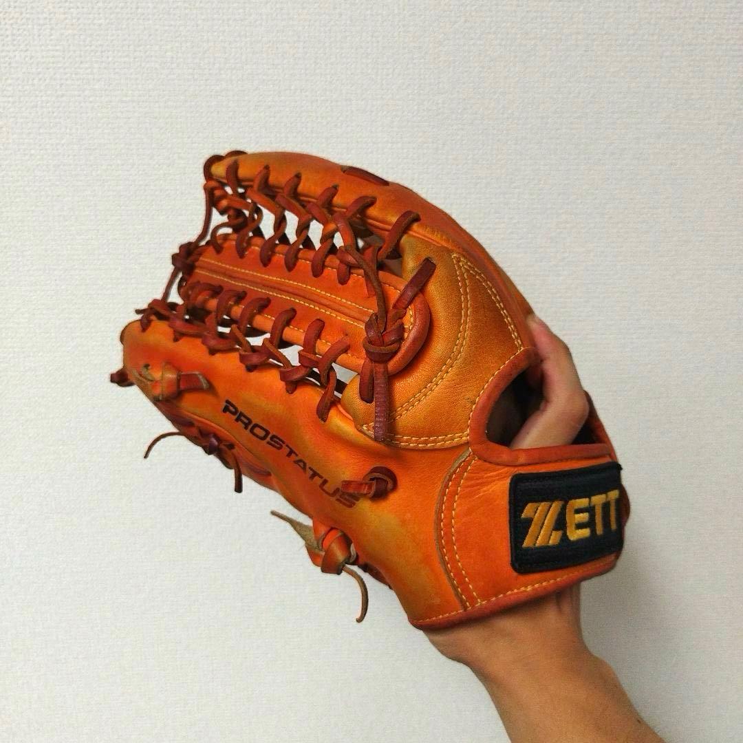 306 ZETT プロステイタス 即戦力 軟式 外野手用グローブ 左投げ