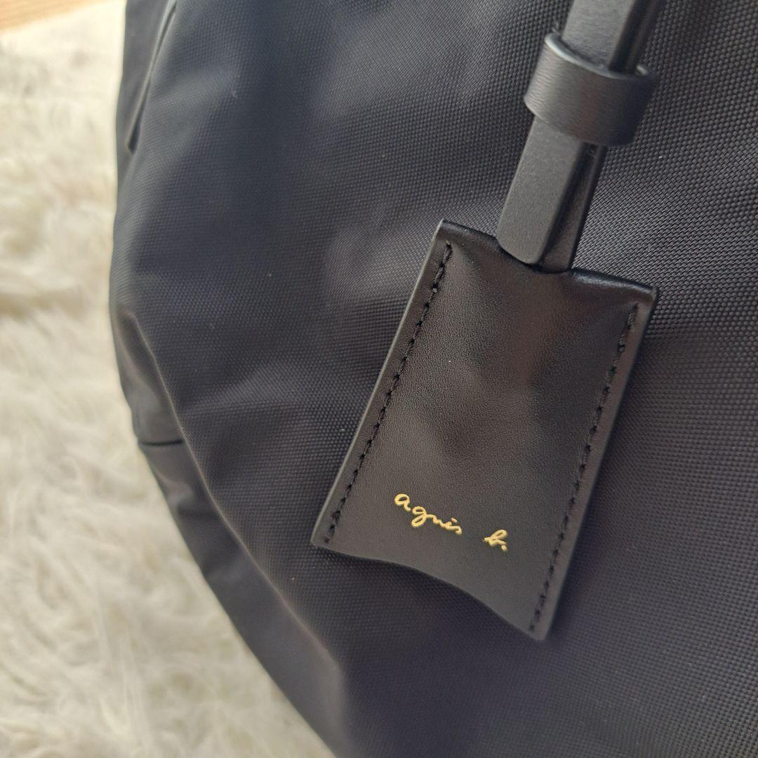 【極美品】【agnes b.】FT03‐03 2Wayボストンバッグ　チャーム付