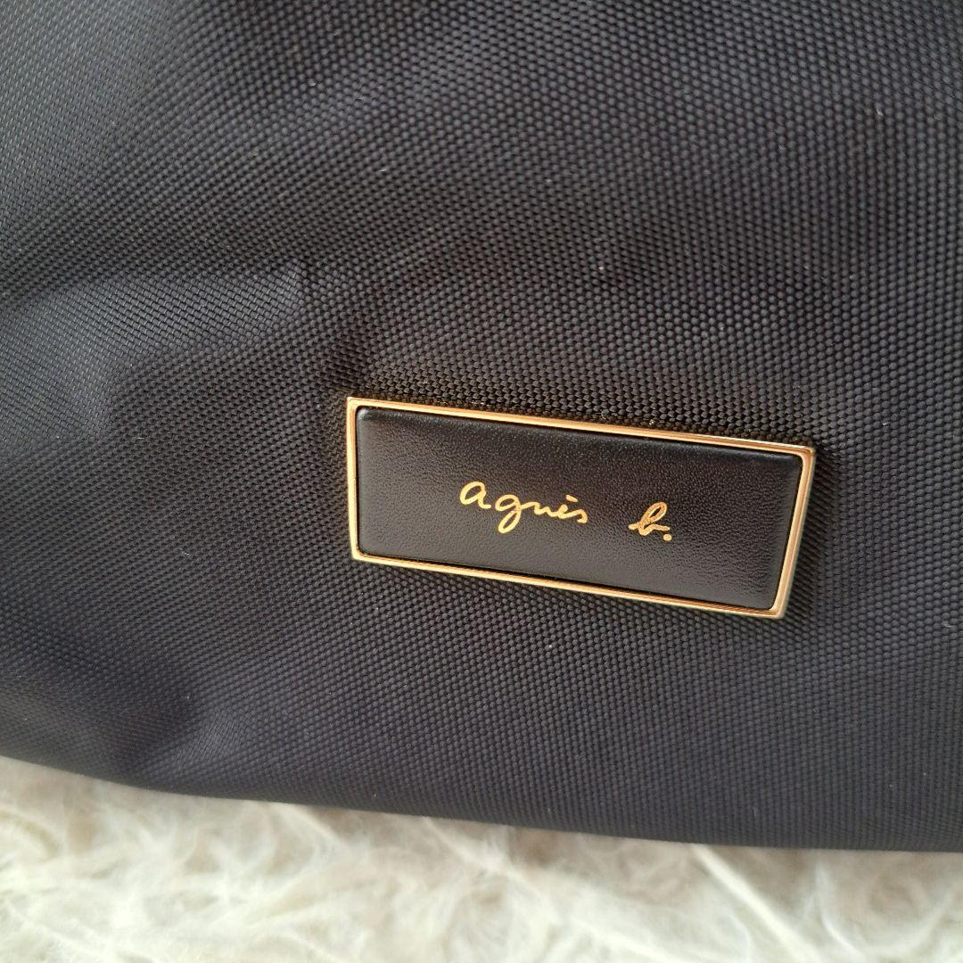 【極美品】【agnes b.】FT03‐03 2Wayボストンバッグ　チャーム付