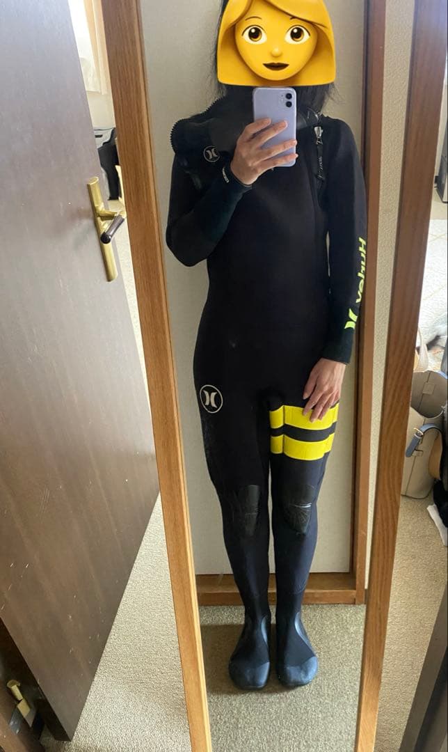 Hurley 特注 オーダー フルスーツ ウェットスーツ 裏起毛 美品 使用2回