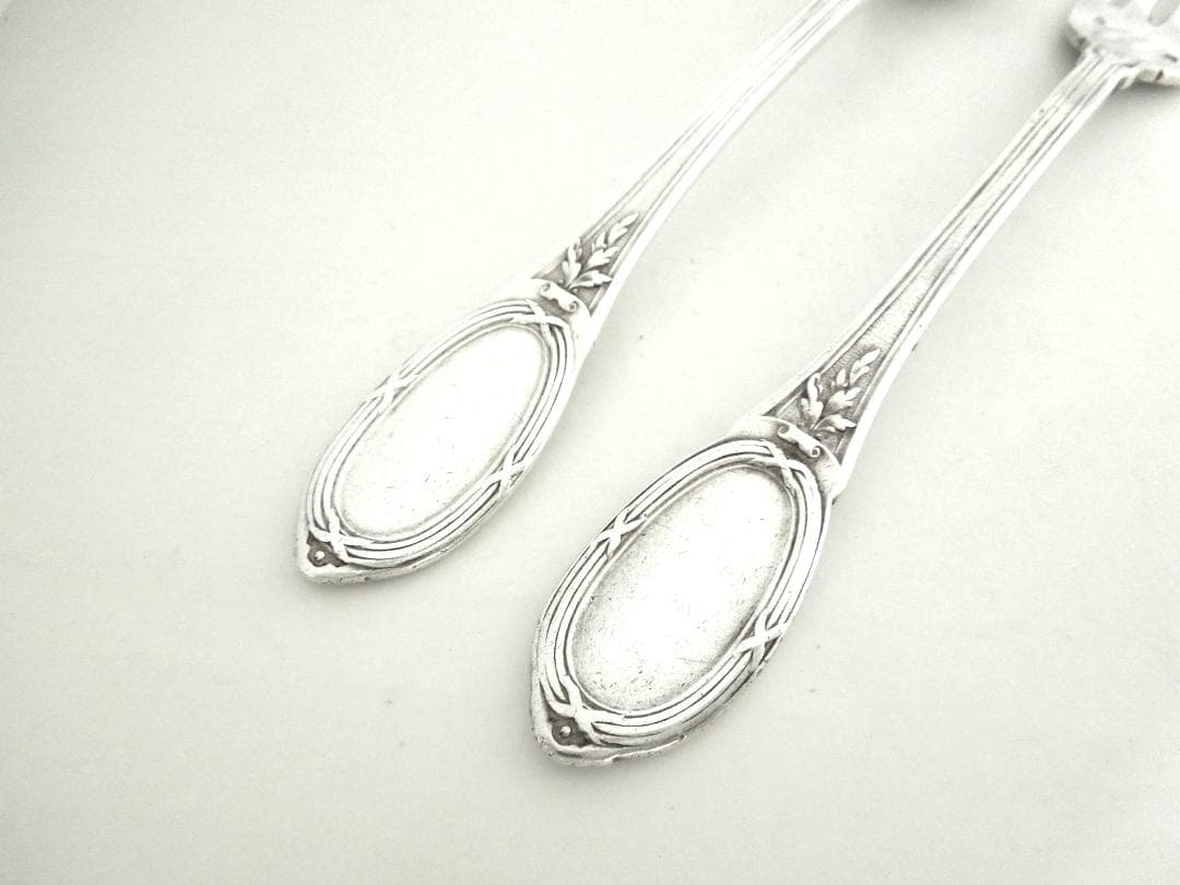 フランス　シルバースプーン&フォーク　純銀