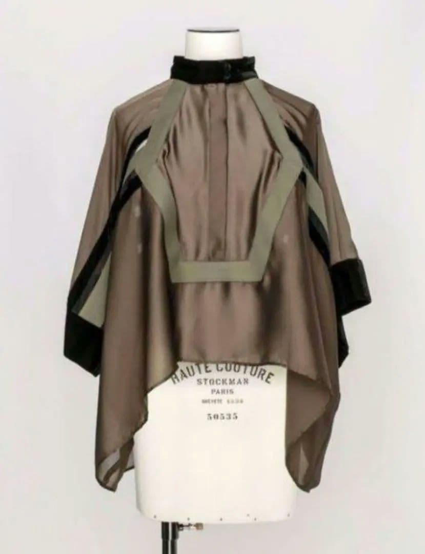 sacai ベロア切り替え KIMONOスリーブ ブラウス サイズ1