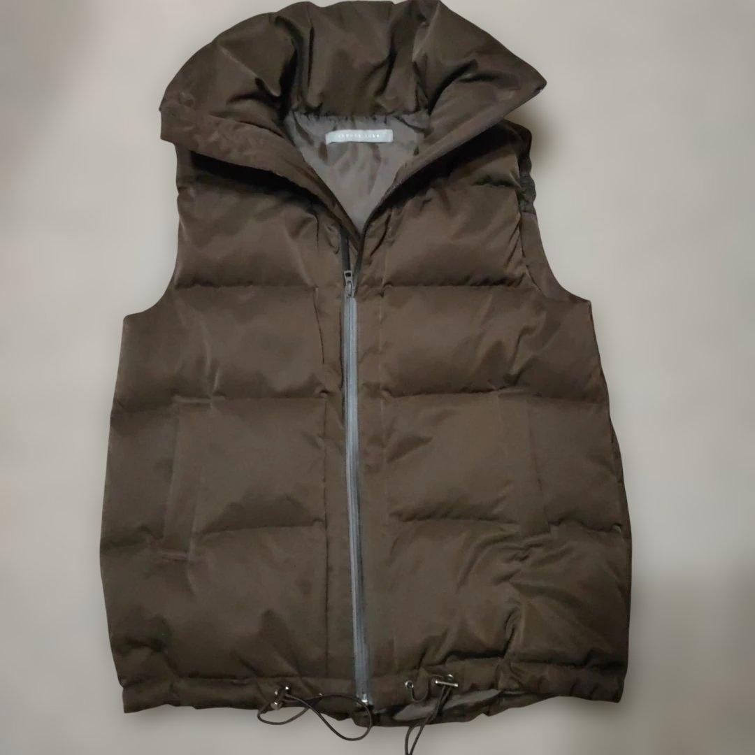theory luxe ダークブラウン ダウンベスト 40サイズ
