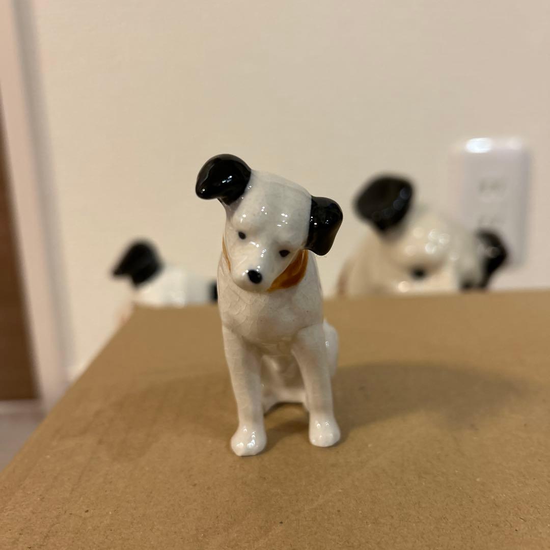 Victor ビクター犬　ニッパー　陶器置物　5匹