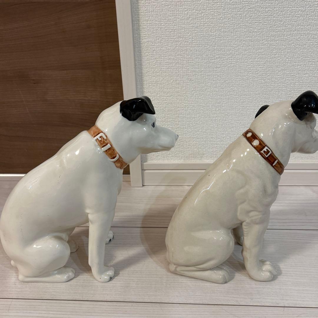 Victor ビクター犬　ニッパー　陶器置物　5匹