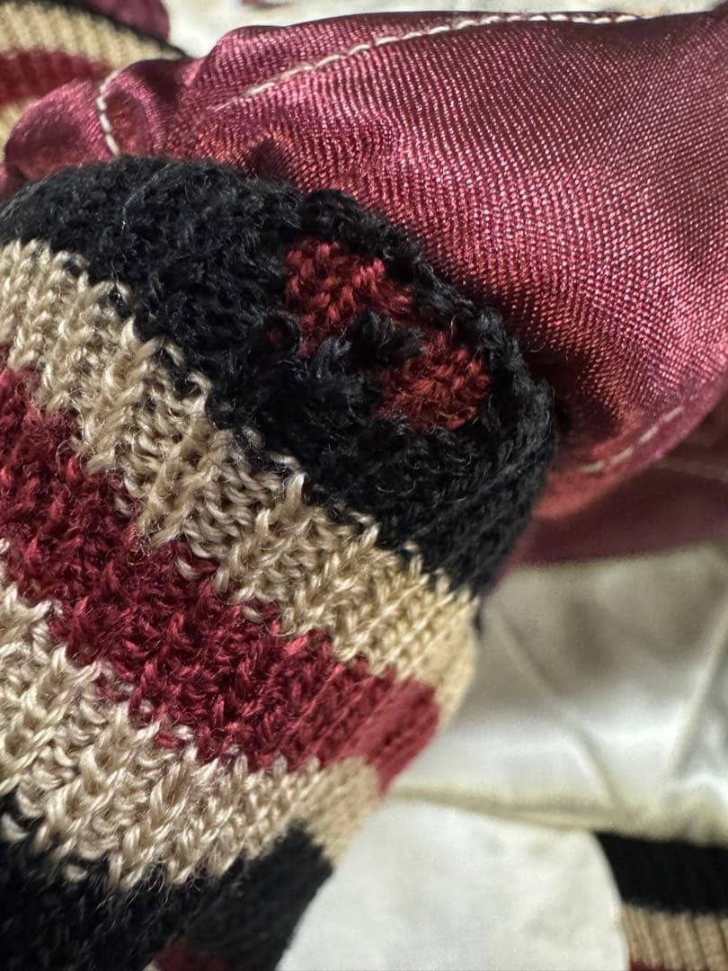 東洋 リバーシブル サテンキルト 中綿 スカジャン 顎外れ虎 Lサイズ