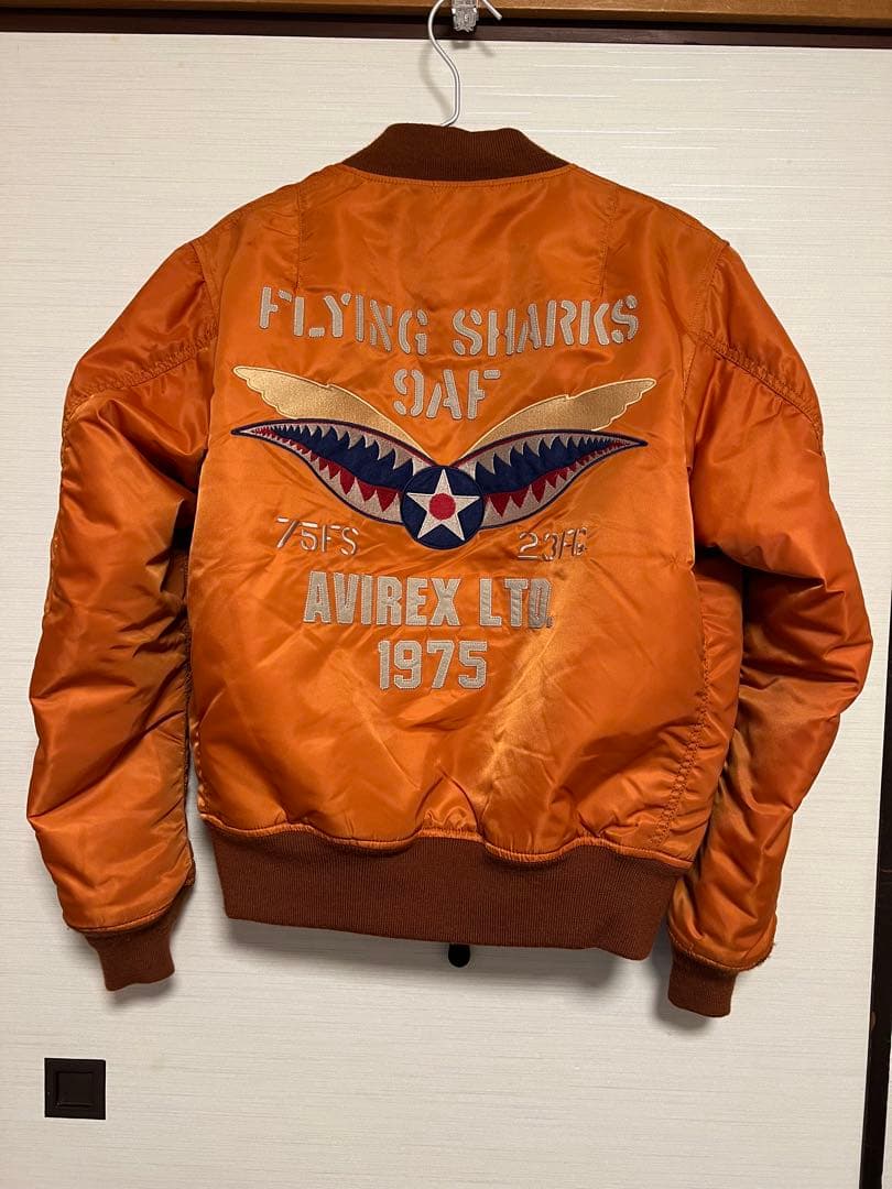 ディノ　AVIREX MA-1 フライトジャケット L オレンジ
