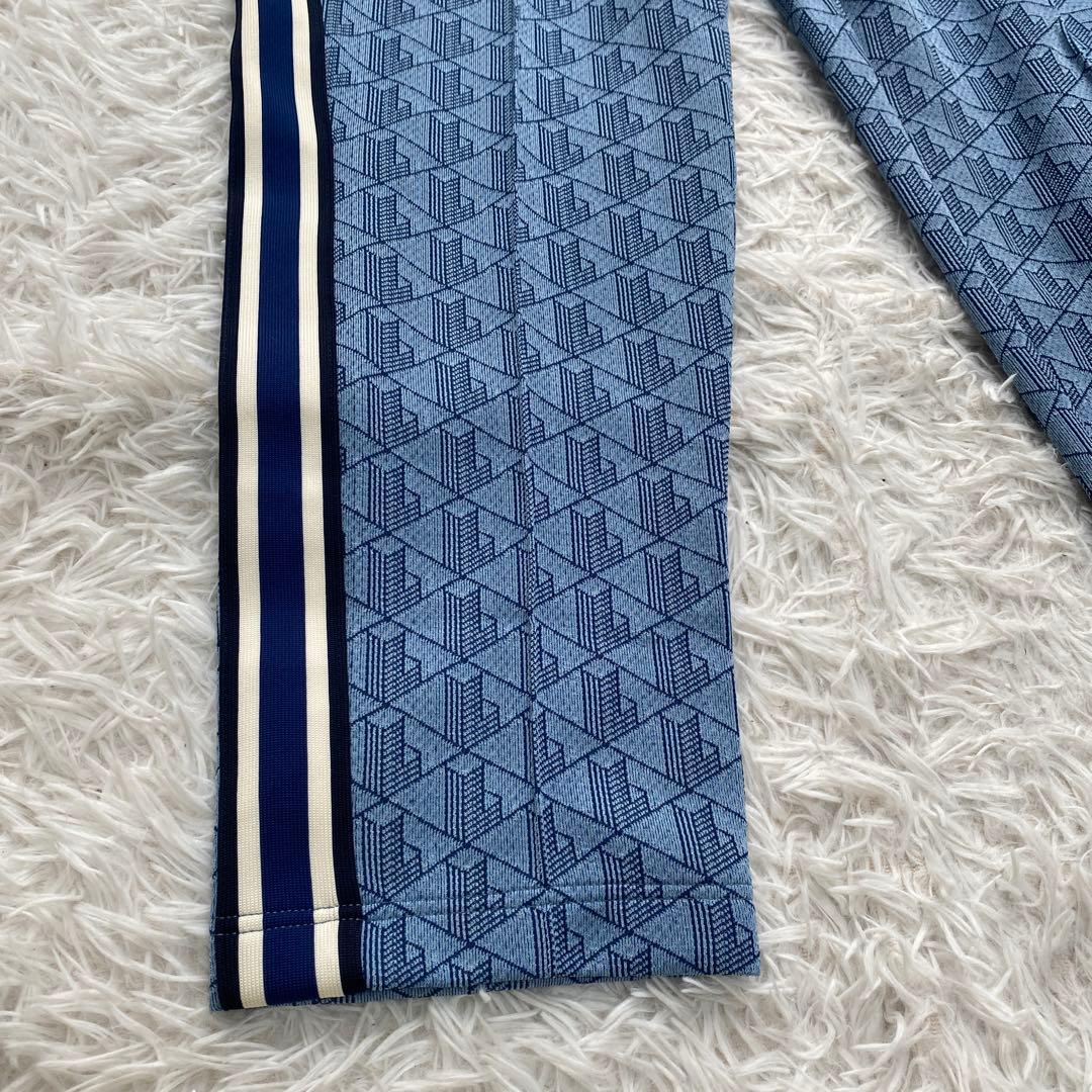 【新品タグ付き】 LACOSTE ラコステ　モノグラム　トラックパンツ　ブルー