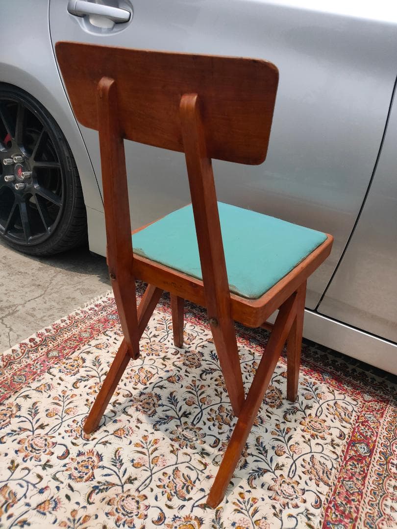 (ベリーさん専用) マルニ☆デルタチェア②☆ビンテージ☆レトロ ターコイズ