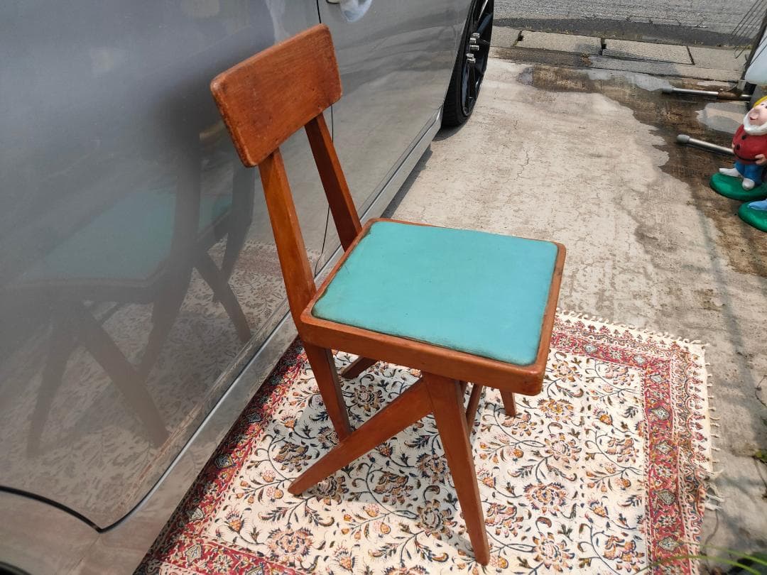 (ベリーさん専用) マルニ☆デルタチェア②☆ビンテージ☆レトロ ターコイズ