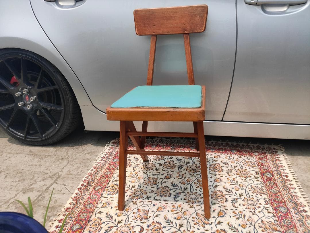 (ベリーさん専用) マルニ☆デルタチェア②☆ビンテージ☆レトロ ターコイズ