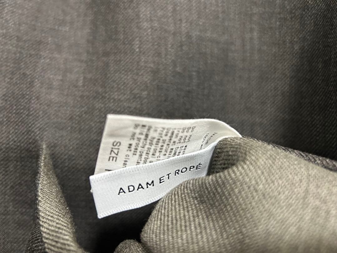 2025AWアダムエロペADAM ET ROPE'ソモウリバーロングコート美品