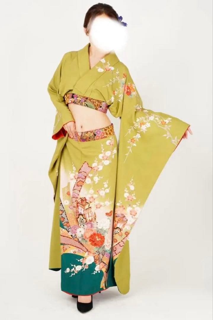 振袖　着物リメイクダンス衣装#11