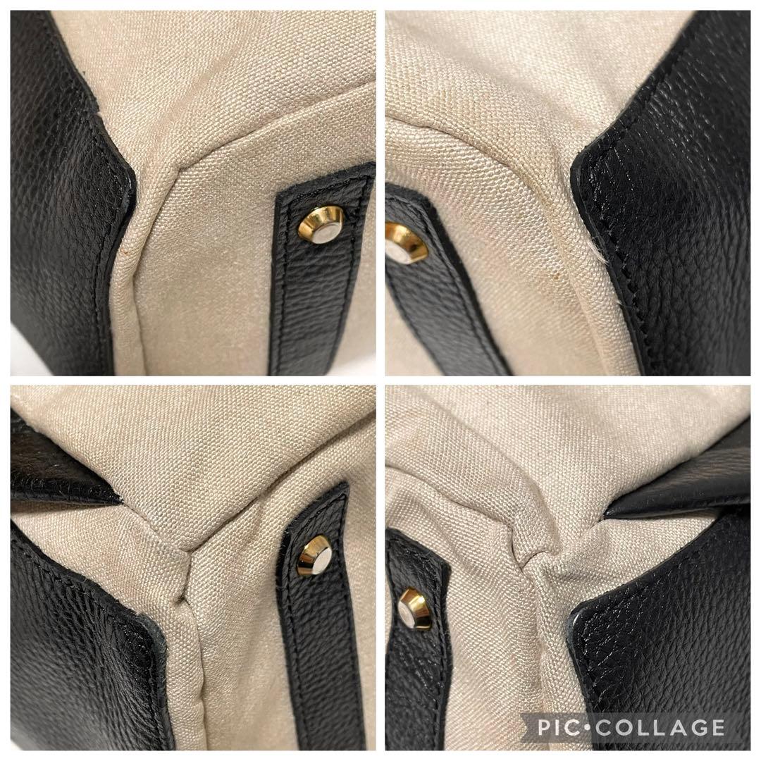 アタオ リュック バックパック マッシュルーム リネン レザー バイカラー 金具