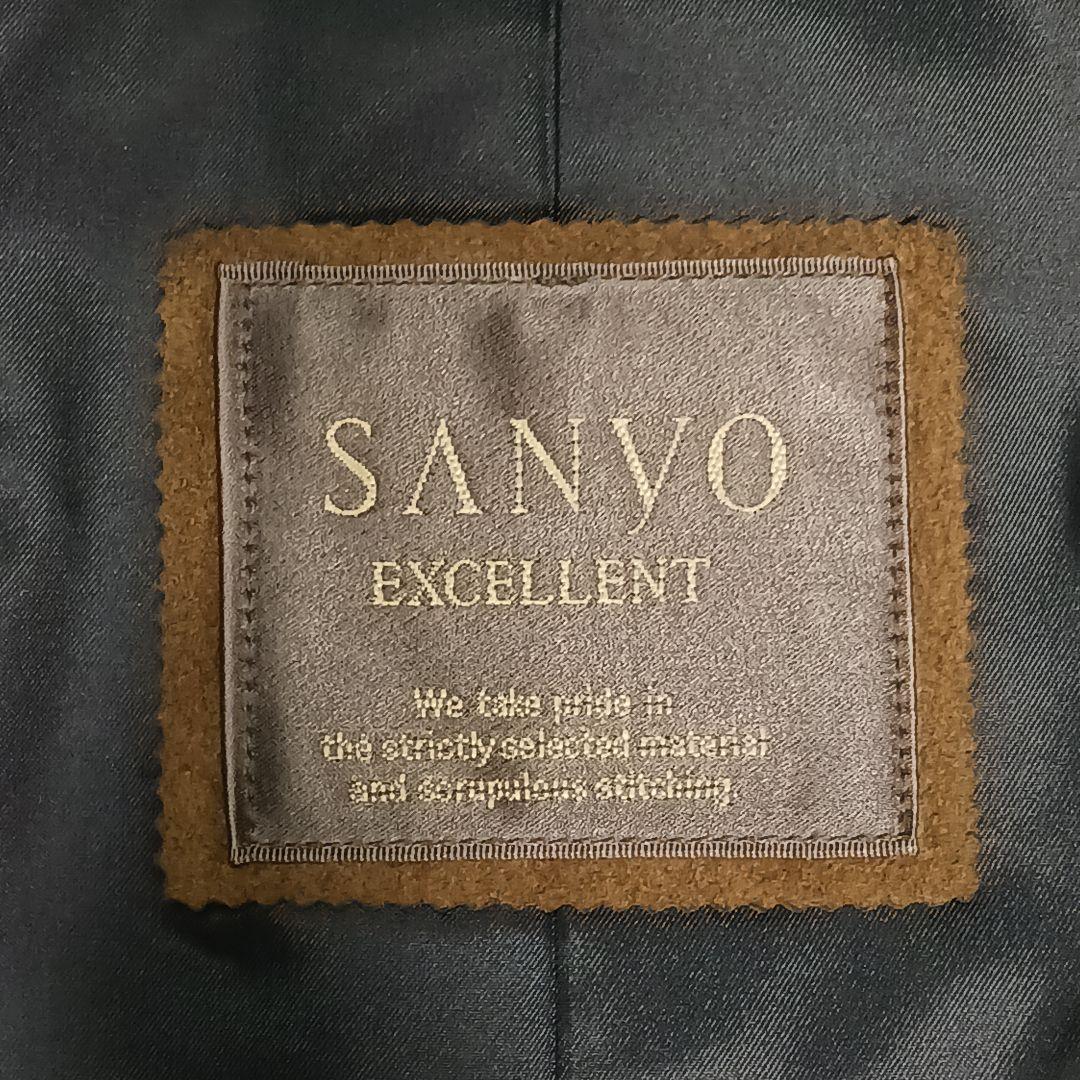 ✨極美品✨サンヨー　エクセレント　カシミヤ ステンカラーコート　黒　A5
