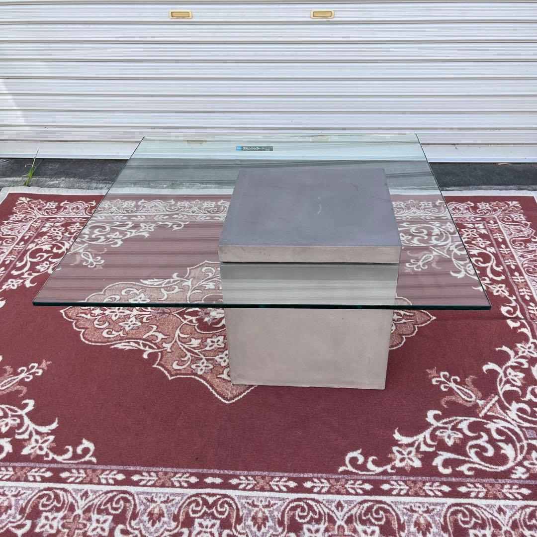 送料無料◾️moda en casa FLYING table ガラステーブル