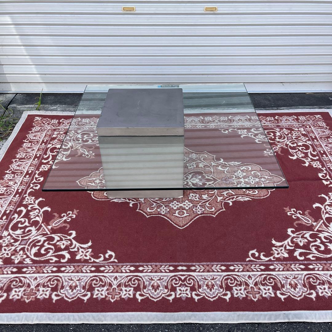 送料無料◾️moda en casa FLYING table ガラステーブル