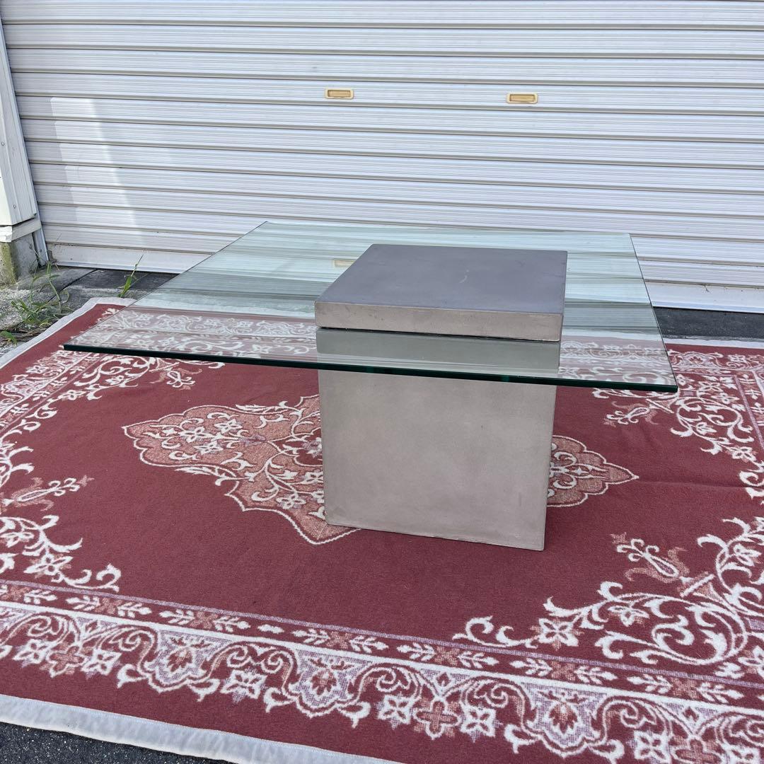 送料無料◾️moda en casa FLYING table ガラステーブル