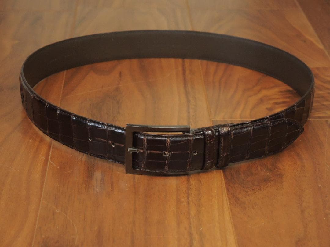 美品　4万円　CESARE PACIOTTI　最高位　リアルクロコレザー　90㎝