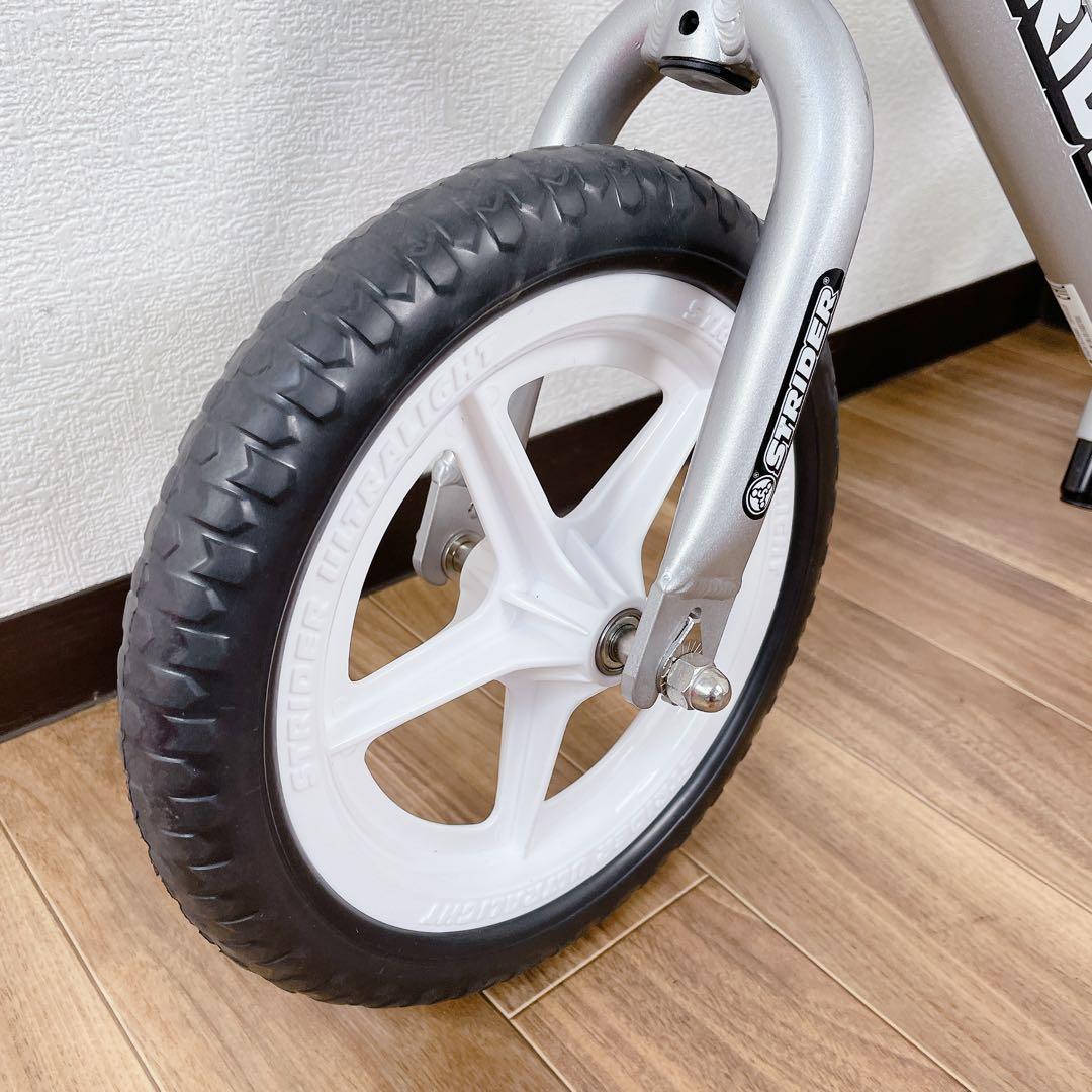 【美品】ストライダー プロ 12インチ シルバー 持ち運び バッグ付属