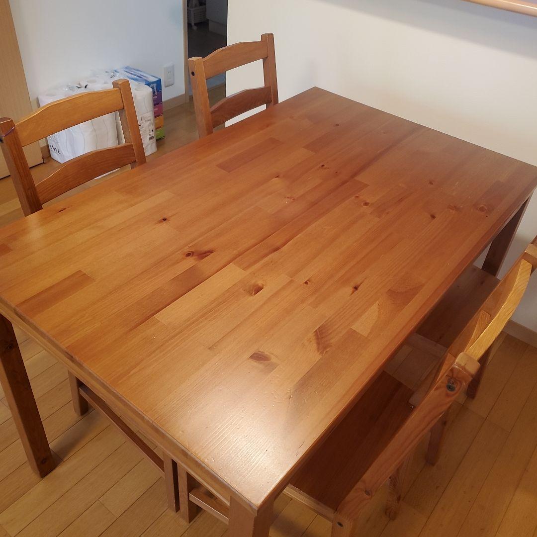 【引取り限定】　IKEA ヨックモック　テーブル&チェア　セット