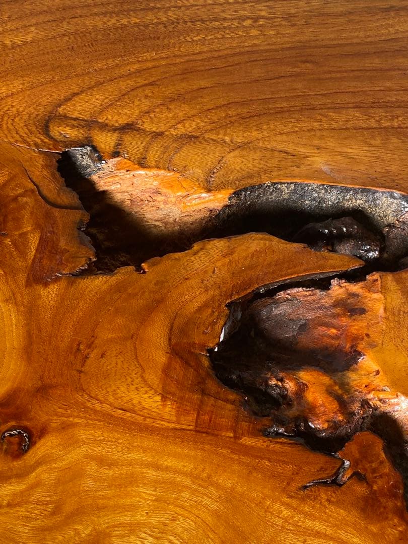 1444❣️ 一枚板　ミニローテーブル　ちゃぶ台